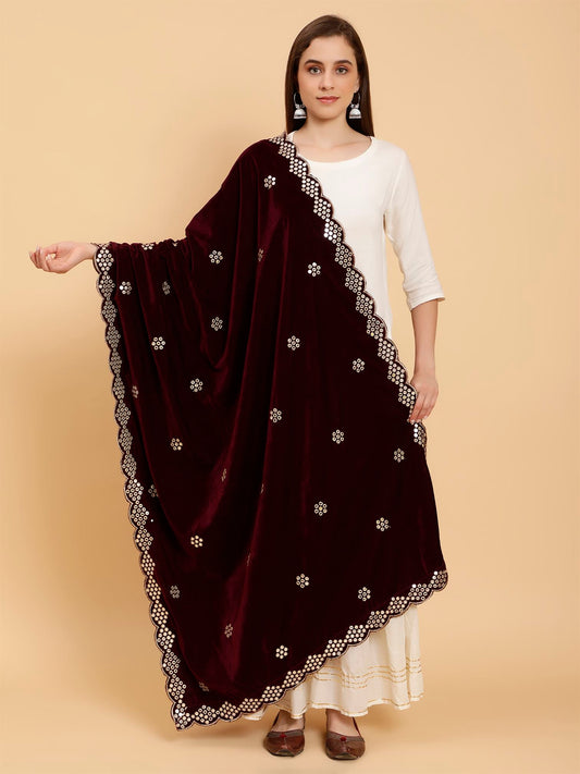 burgundy-embellished-velvet-dupatta-MCRCVD7352