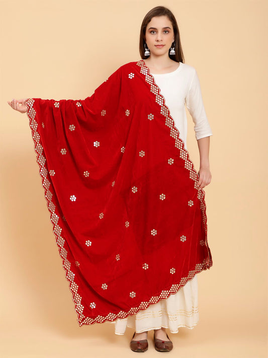 red-embellished-velvet-dupatta-MCRCVD7353