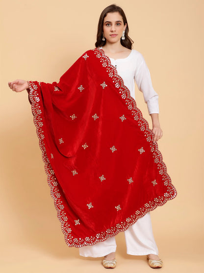 red-embellished-velvet-dupatta-MCRCVD7373