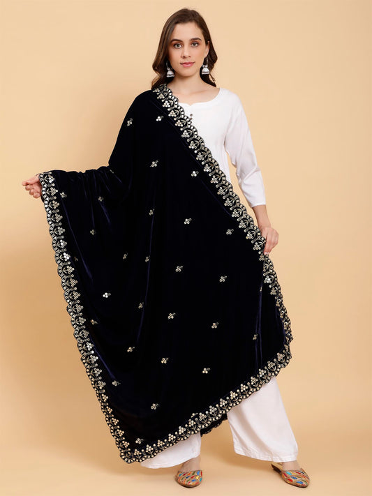 navy-blue-embellished-velvet-dupatta-MCRCVD7386